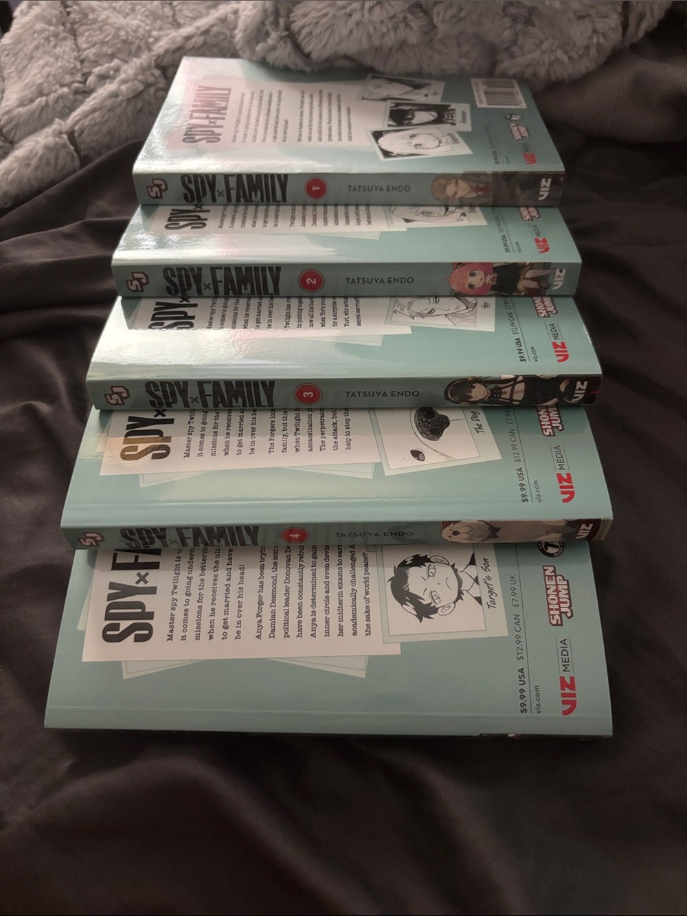 SPY×FAMILY Manga Volumes 1-5 bought from amazon